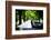 Bride and Groom in Car-HalfPoint-Framed Photographic Print