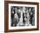 Bride and Groom Kissing after the Wedding Ceremony-null-Framed Photo