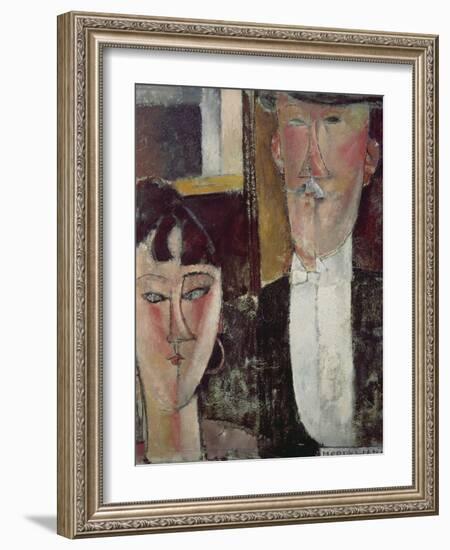 Bride and Groom (The Couple), 1915/16-Amedeo Modigliani-Framed Giclee Print