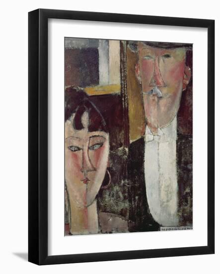 Bride and Groom (The Couple), 1915/16-Amedeo Modigliani-Framed Giclee Print