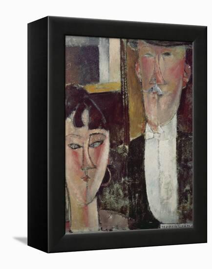 Bride and Groom (The Couple), 1915/16-Amedeo Modigliani-Framed Premier Image Canvas