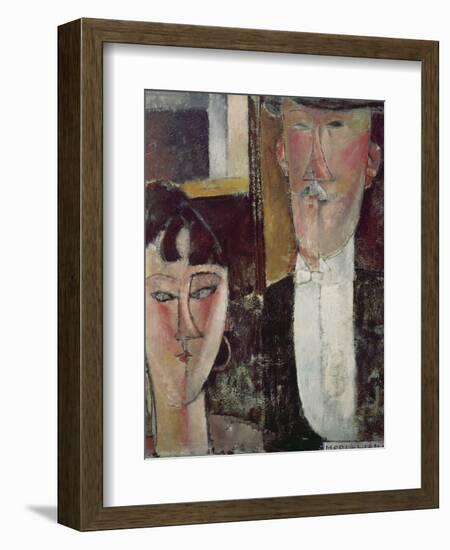 Bride and Groom (The Couple), 1915/16-Amedeo Modigliani-Framed Giclee Print