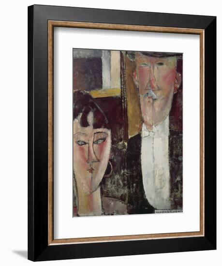 Bride and Groom (The Couple), 1915/16-Amedeo Modigliani-Framed Giclee Print