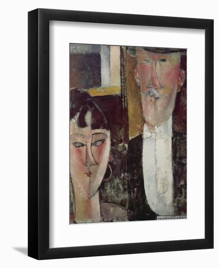 Bride and Groom (The Couple), 1915/16-Amedeo Modigliani-Framed Giclee Print