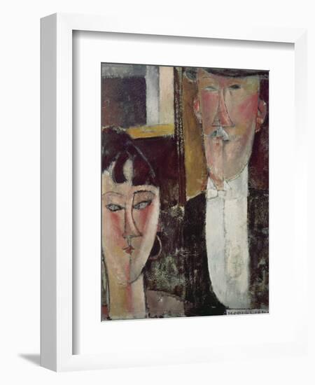 Bride and Groom (The Couple), 1915/16-Amedeo Modigliani-Framed Giclee Print