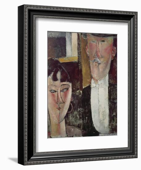 Bride and Groom (The Couple), 1915/16-Amedeo Modigliani-Framed Giclee Print