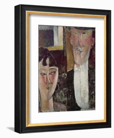 Bride and Groom (The Couple), 1915/16-Amedeo Modigliani-Framed Giclee Print