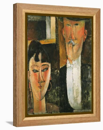 Bride and Groom-Amedeo Modigliani-Framed Premier Image Canvas