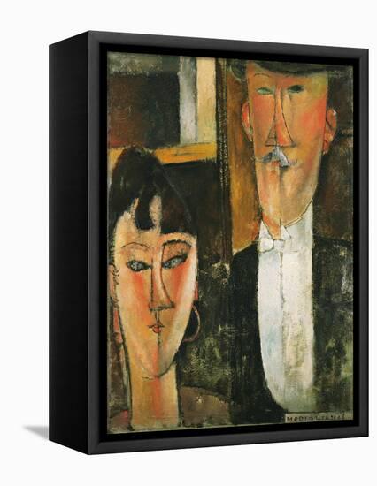 Bride and Groom-Amedeo Modigliani-Framed Premier Image Canvas