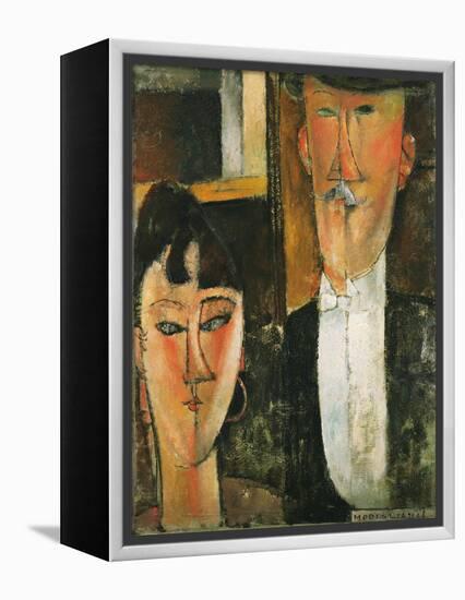 Bride and Groom-Amedeo Modigliani-Framed Premier Image Canvas