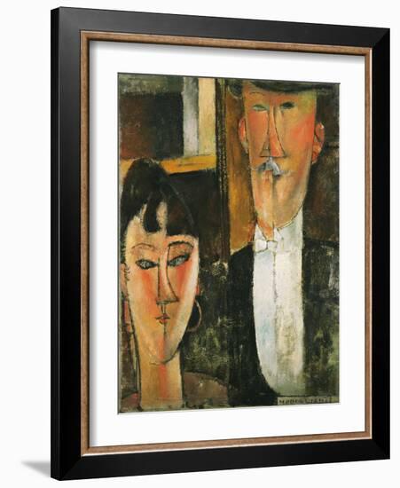 Bride and Groom-Amedeo Modigliani-Framed Giclee Print