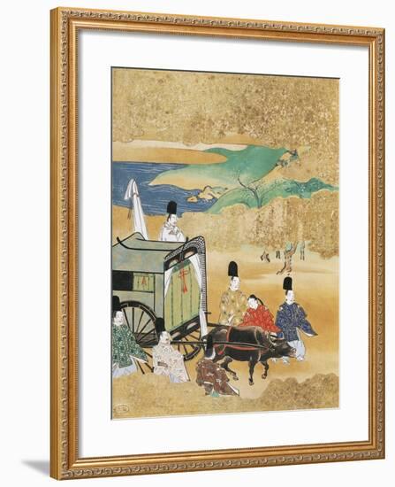 Bride Arriving in Carriage to Betrothed's House-null-Framed Giclee Print