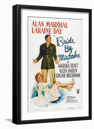 Bride by Mistake, Laraine Day, Alan Marshal, 1944-null-Framed Art Print