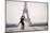 Bride & Groom at Eiffel Tower-null-Mounted Art Print