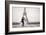 Bride & Groom at Eiffel Tower-null-Framed Art Print