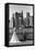 Bride in Dumbo NYC-null-Framed Stretched Canvas