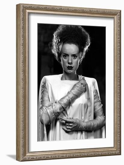 Bride of Frankenstein, Elsa Lanchester, 1935-null-Framed Premium Photographic Print