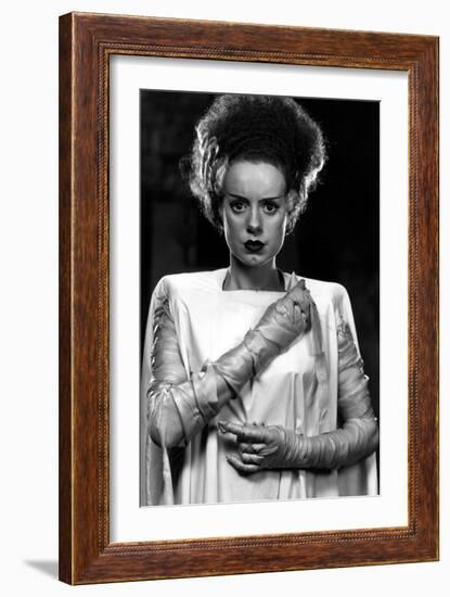 Bride of Frankenstein, Elsa Lanchester, 1935-null-Framed Premium Photographic Print