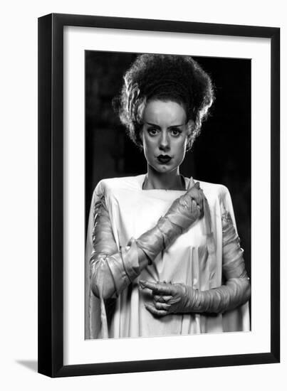 Bride of Frankenstein, Elsa Lanchester, 1935-null-Framed Premium Photographic Print