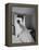 Bride Prepares for Wedding, in Traditional White Gown, 19th Century Wedding Dress in Oakes, N.D-null-Framed Premier Image Canvas