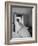 Bride Prepares for Wedding, in Traditional White Gown, 19th Century Wedding Dress in Oakes, N.D-null-Framed Photographic Print