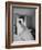 Bride Prepares for Wedding, in Traditional White Gown, 19th Century Wedding Dress in Oakes, N.D-null-Framed Photographic Print