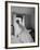 Bride Prepares for Wedding, in Traditional White Gown, 19th Century Wedding Dress in Oakes, N.D-null-Framed Photographic Print