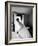 Bride Prepares For Wedding, in Traditional White Gown, 19th Century Wedding Dress-Michael Rougier-Framed Photographic Print