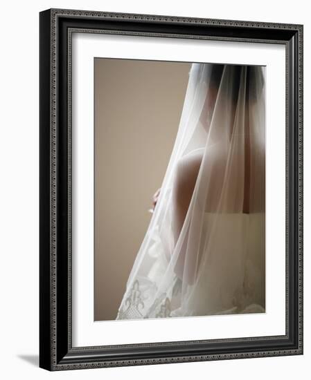 Bride with Veil-Tanya Zouev-Framed Photographic Print