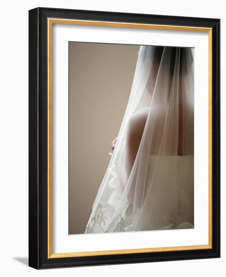 Bride with Veil-Tanya Zouev-Framed Photographic Print