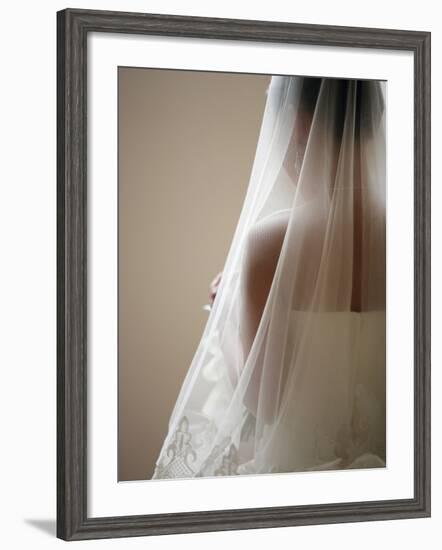 Bride with Veil-Tanya Zouev-Framed Photographic Print