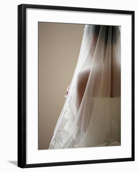 Bride with Veil-Tanya Zouev-Framed Photographic Print