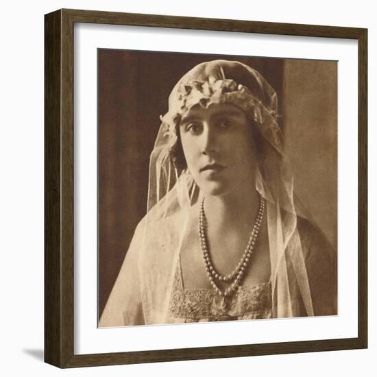 'Bridesmaid at wedding of Princess Mary and Viscount Lascelles, 1922', (1937.)-Unknown-Framed Photographic Print