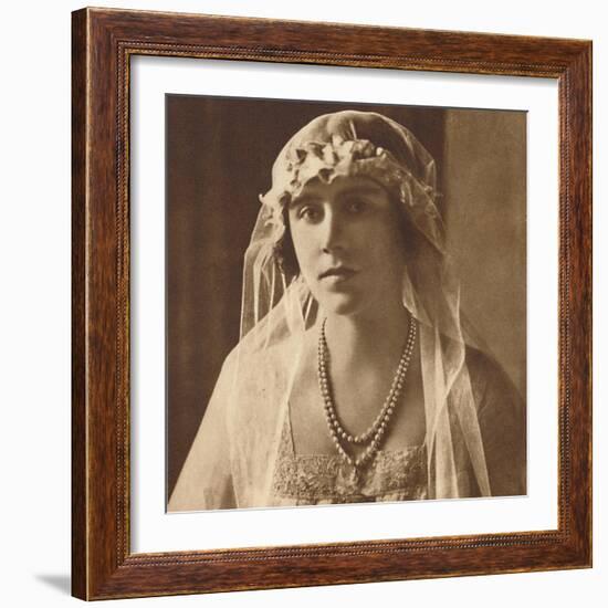 'Bridesmaid at wedding of Princess Mary and Viscount Lascelles, 1922', (1937.)-Unknown-Framed Photographic Print