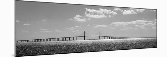 Bridge across a Bay, Sunshine Skyway Bridge, Tampa Bay, Florida, USA-null-Mounted Photographic Print