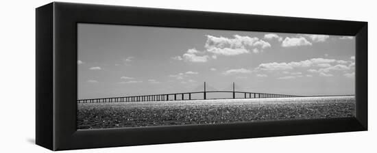 Bridge across a Bay, Sunshine Skyway Bridge, Tampa Bay, Florida, USA-null-Framed Premier Image Canvas