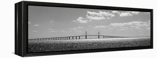 Bridge across a Bay, Sunshine Skyway Bridge, Tampa Bay, Florida, USA-null-Framed Premier Image Canvas