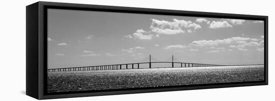 Bridge across a Bay, Sunshine Skyway Bridge, Tampa Bay, Florida, USA-null-Framed Premier Image Canvas