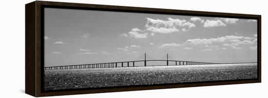 Bridge across a Bay, Sunshine Skyway Bridge, Tampa Bay, Florida, USA-null-Framed Premier Image Canvas