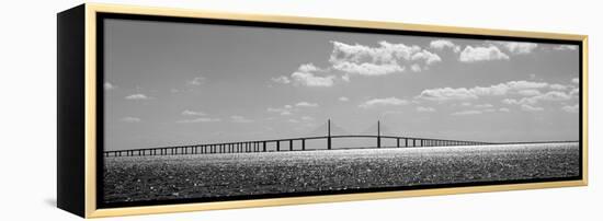 Bridge across a Bay, Sunshine Skyway Bridge, Tampa Bay, Florida, USA-null-Framed Premier Image Canvas