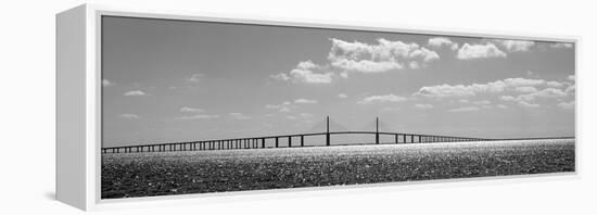 Bridge across a Bay, Sunshine Skyway Bridge, Tampa Bay, Florida, USA-null-Framed Premier Image Canvas