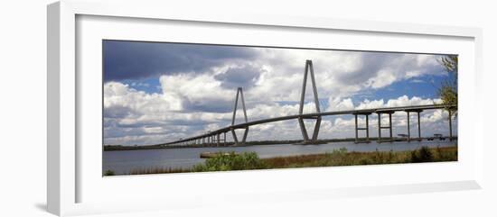 Bridge across a River, Arthur Ravenel Jr. Bridge, Cooper River, Charleston, South Carolina, Usa-null-Framed Photographic Print