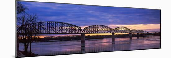 Bridge across a River, Big Four Bridge, Louisville, Kentucky, USA-null-Mounted Photographic Print