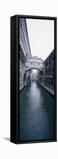 Bridge across the Canal, Bridge of Sighs, Rio Di Palazzo, Venice, Veneto, Italy-null-Framed Premier Image Canvas