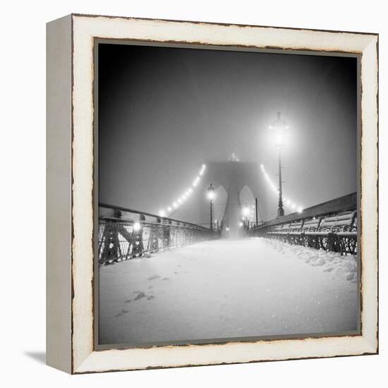 Bridge and Blizzard-Evan Morris Cohen-Framed Premier Image Canvas