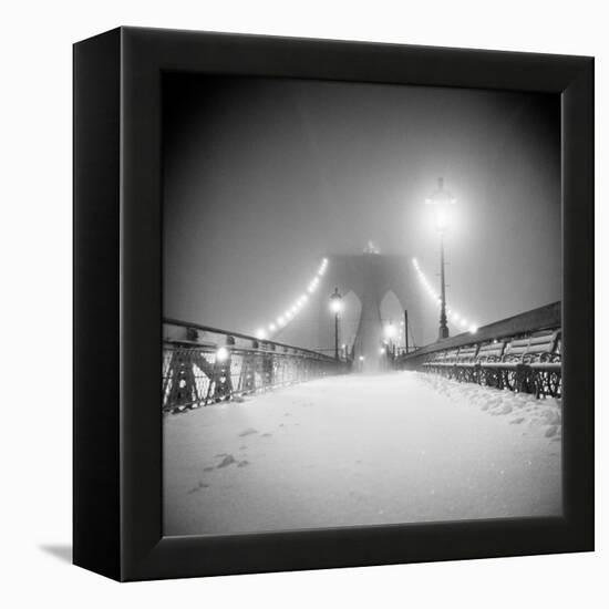 Bridge and Blizzard-Evan Morris Cohen-Framed Premier Image Canvas