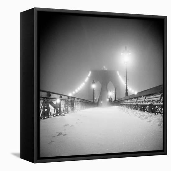 Bridge and Blizzard-Evan Morris Cohen-Framed Premier Image Canvas