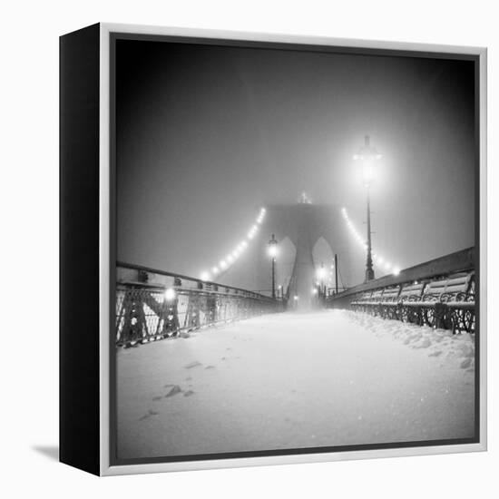 Bridge and Blizzard-Evan Morris Cohen-Framed Premier Image Canvas