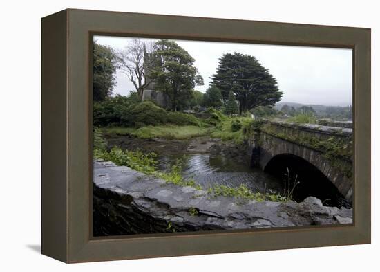 Bridge and Church Near the Sea, Near Schull, County Cork, Ireland-Natalie Tepper-Framed Stretched Canvas