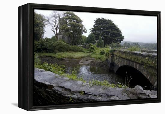 Bridge and Church Near the Sea, Near Schull, County Cork, Ireland-Natalie Tepper-Framed Stretched Canvas